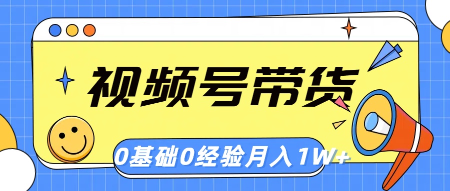 （10723期）视频号轻创业带货，零基础，零经验，月入1w+-他山创业网