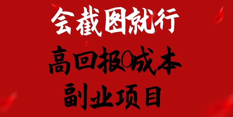 会截图就行，高回报0成本副业项目，卖离婚模板一天1.5k+【揭秘】-他山创业网