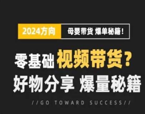 短视频母婴赛道实操流量训练营，零基础视频带货，好物分享，爆量秘籍-他山创业网