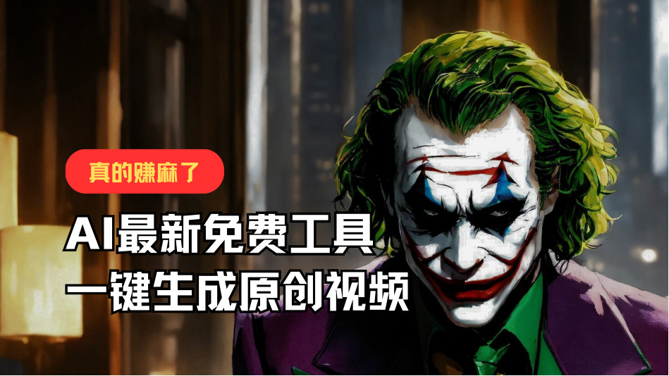 最新免费AI工具，一键生成原创视频，佛系搬运，轻松月入10000+！-他山创业网