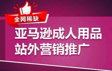 全网稀缺！亚马逊成人用品站外营销推广，​教你引爆站外流量，开启爆单模式-他山创业网