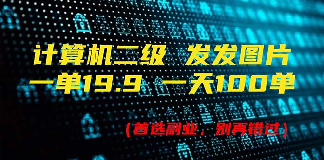（11715期）计算机二级，一单19.9 一天能出100单，每天只需发发图片（附518G资料）-他山创业网