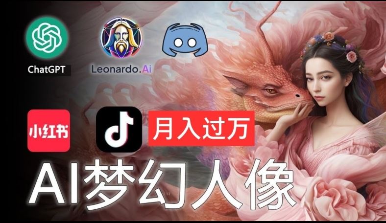 AI摄影梦幻人像：零基础也能月入过万的秘密【揭秘】-他山创业网