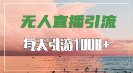 抖音快手视频号全平台通用，无人直播引流法，超暴力引流1000+高质量精准创业粉【揭秘】-他山创业网