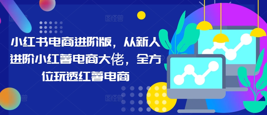 小红书电商进阶版，从新人进阶小红薯电商大佬，全方位玩透红薯电商-他山创业网