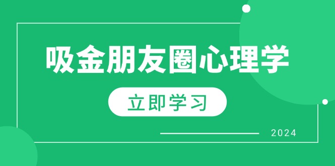 （12899期）朋友圈吸金心理学：揭秘心理学原理，增加业绩，打造个人IP与行业权威-他山创业网