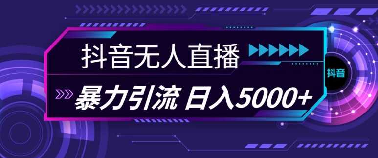 抖音快手视频号全平台通用无人直播引流法，利用图片模板和语音话术，暴力日引流100+创业粉【揭秘】-他山创业网