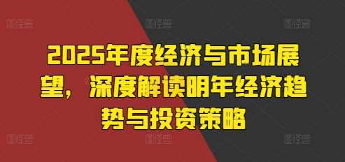 2025年度经济与市场展望，深度解读明年经济趋势与投资策略-他山创业网