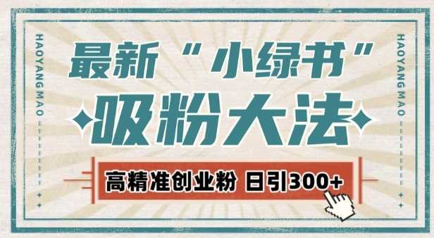 最新自动化“吸粉术”，小绿书激活私域流量，每日轻松吸引300+高质精准粉!-他山创业网